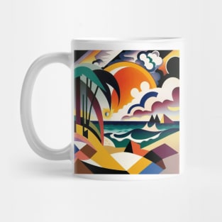 Abstract Art Style - Tropical Beach Mug